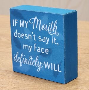 Blue Decorative Sign